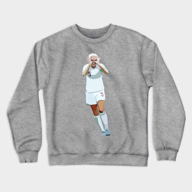 England Captain Steph Houghton MBE Crewneck Sweatshirt by Webbed Toe Design's